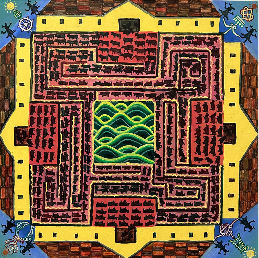 Maisie Luo, Cattle Maze, 2025
